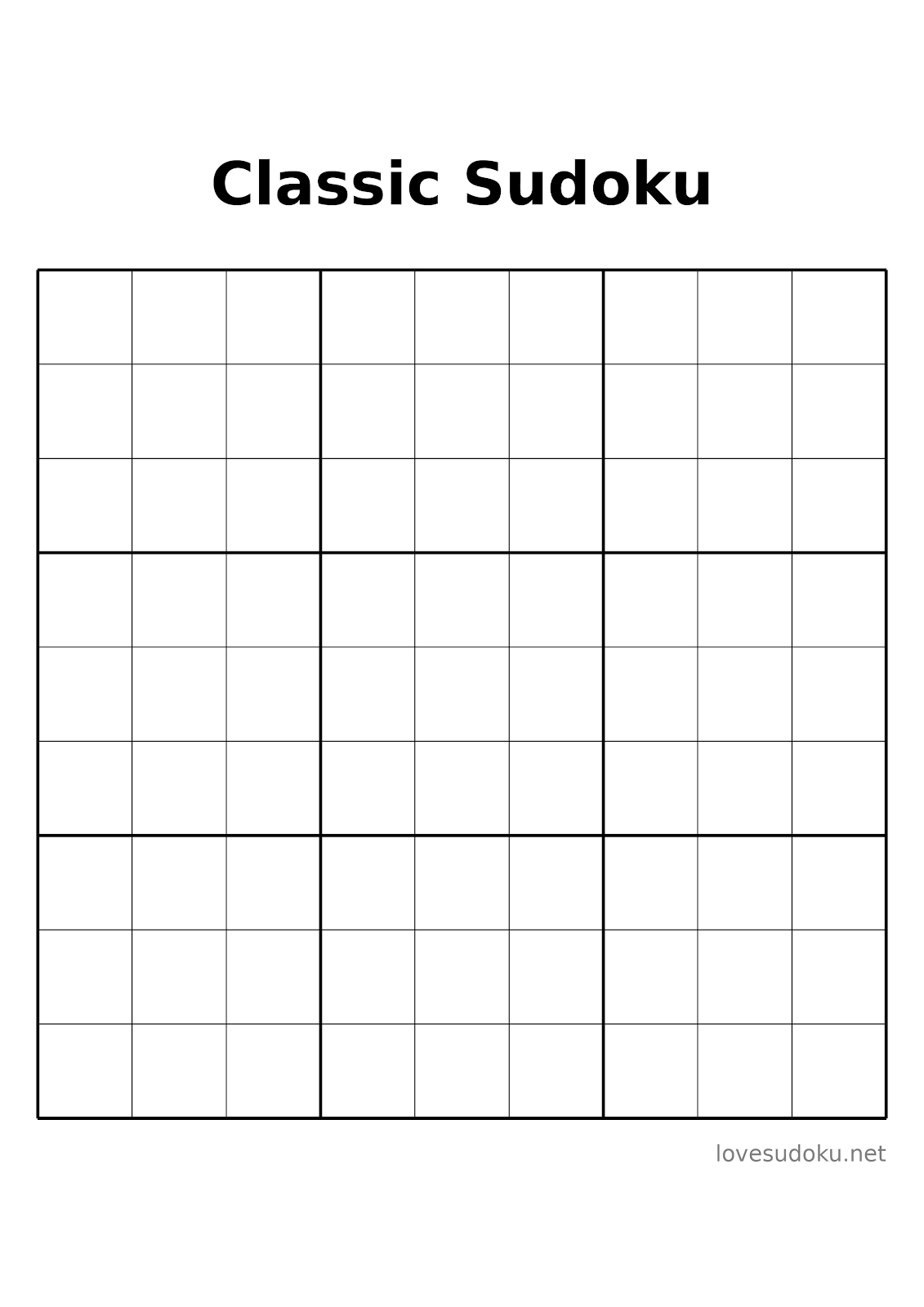sudoku sheets